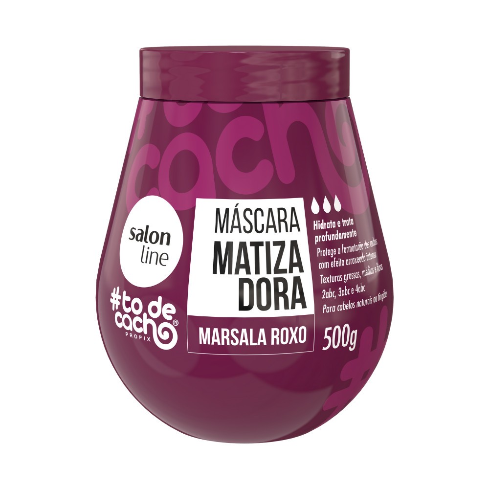 Máscara Matizadora Marsala: Cachos Radiantes!