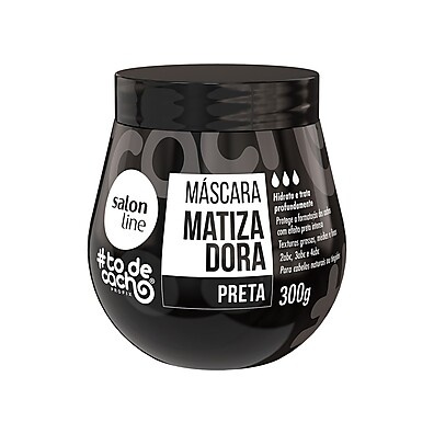 Máscara Matizadora Preta #todecacho: Preto Intenso!