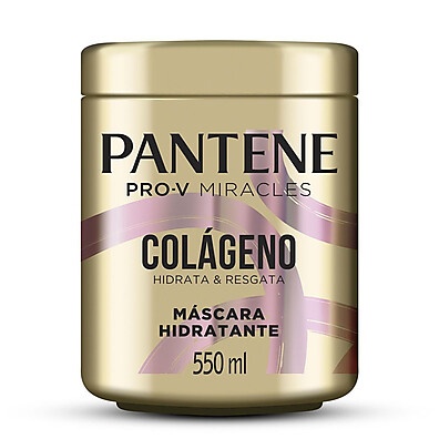 Máscara Pantene Colágeno 550ml: Hidratação Intensa em 1 Uso