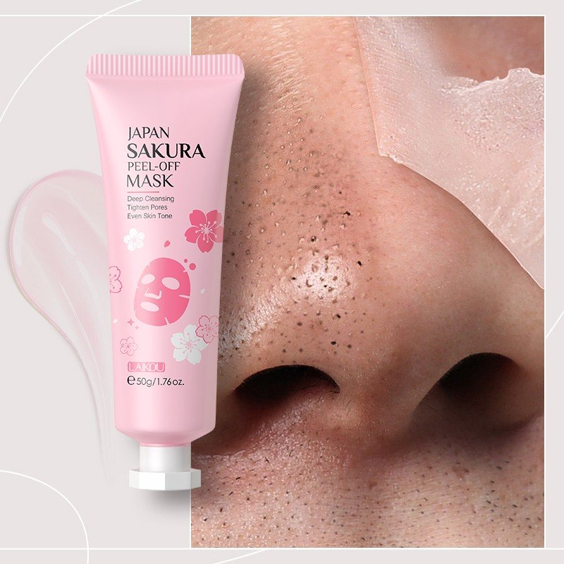 Máscara Sakura Peel-Off Laikou: Limpeza Profunda e Pele Radiante