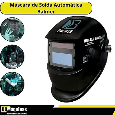 Máscara Solda Auto Escurecimento Balmer Real Vision 9-13