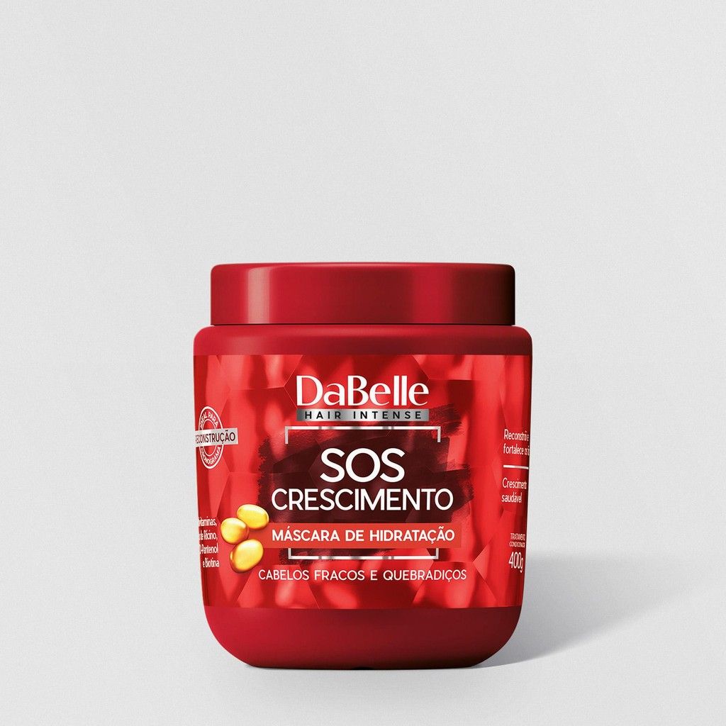 Máscara SOS Crescimento DaBelle: Cabelos Fortes e Rápidos!