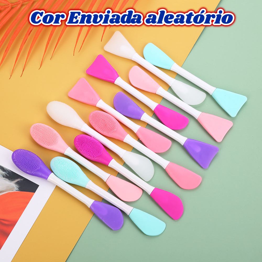 Pincel de Silicone Facial: Limpeza e Máscaras