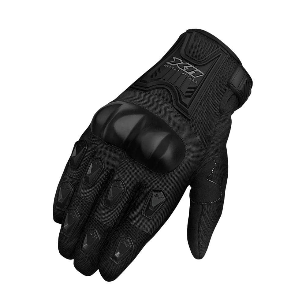 Luva X11 Blackout Verão Masculina com Protetor - Proteção e Estilo para Motociclistas