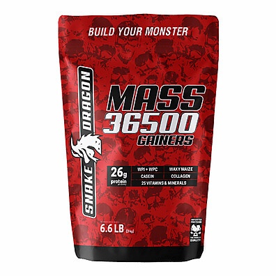 Mass 36500 Snake Dragon: Hipercalórico com Whey para Ganho de Massa