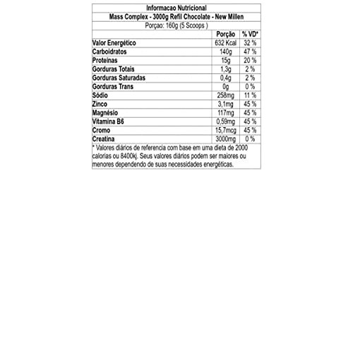 New Millen Mass Complex - 3000G Refil Chocolate -
