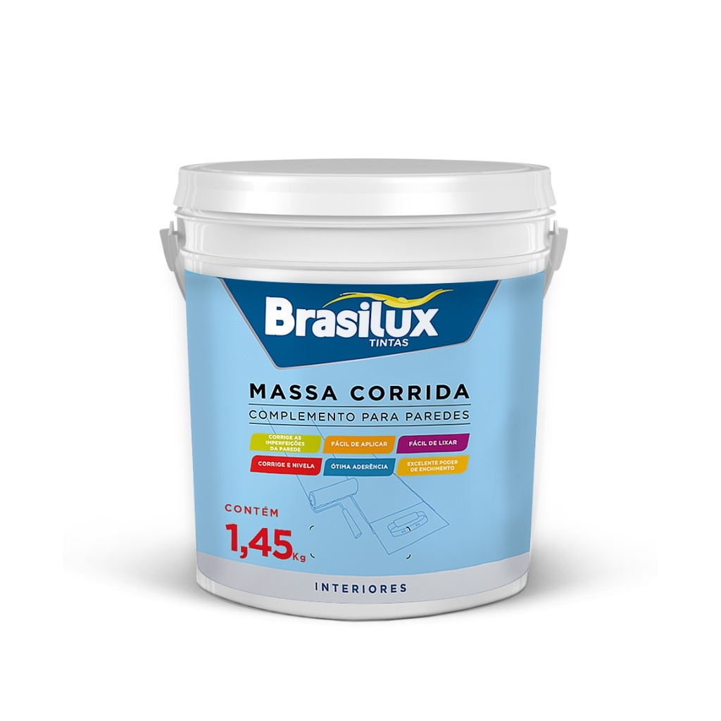 Massa Corrida PVA Brasilux: Aplicação Fácil e Acabamento Perfeito