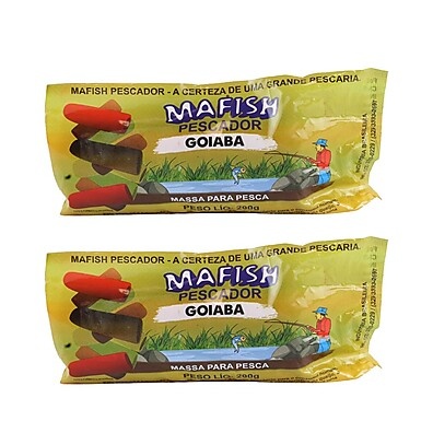 Massa de Pesca Mafish Goiaba: Kit 2x 200g