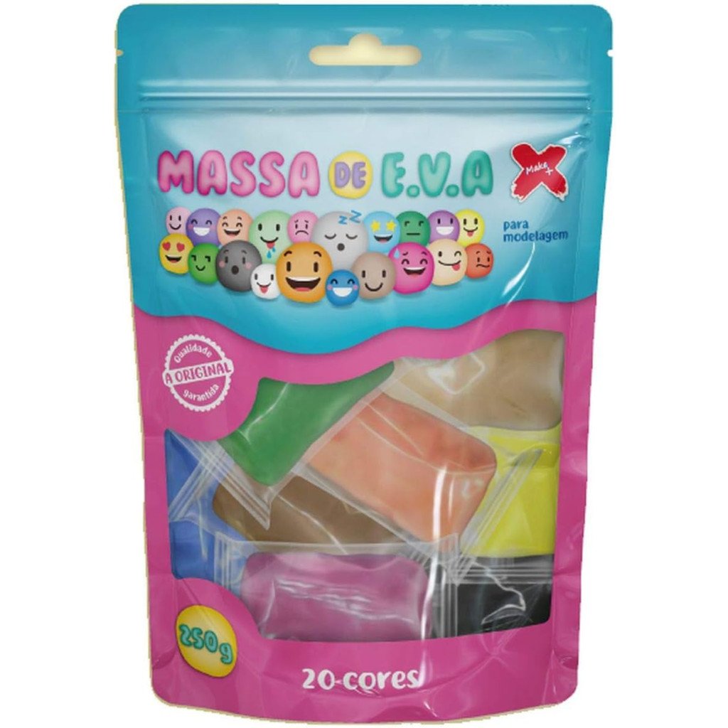Massa EVA 250g: 20 Cores para Criar!