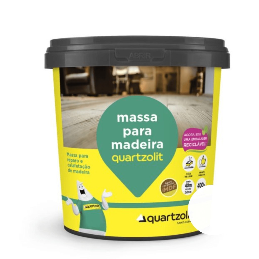 Massa Madeira Quartzolit 400g: Repare Fácil!