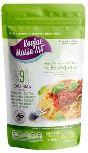 Konjac Massa MF Macarrão Espaguete Zero Carboidrato Konjac Massa Mf 270G