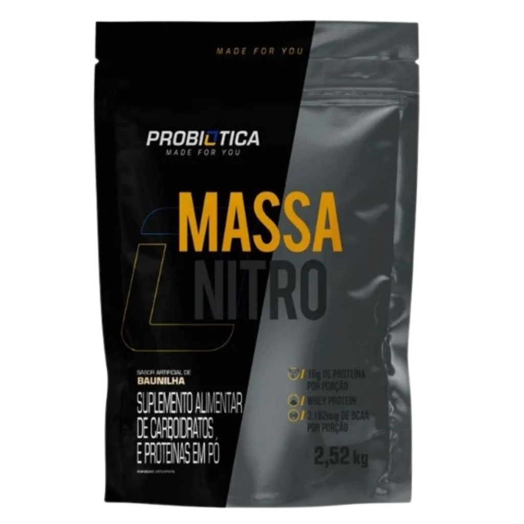Massa Nitro Probiótica: Ganhe Massa Muscular!