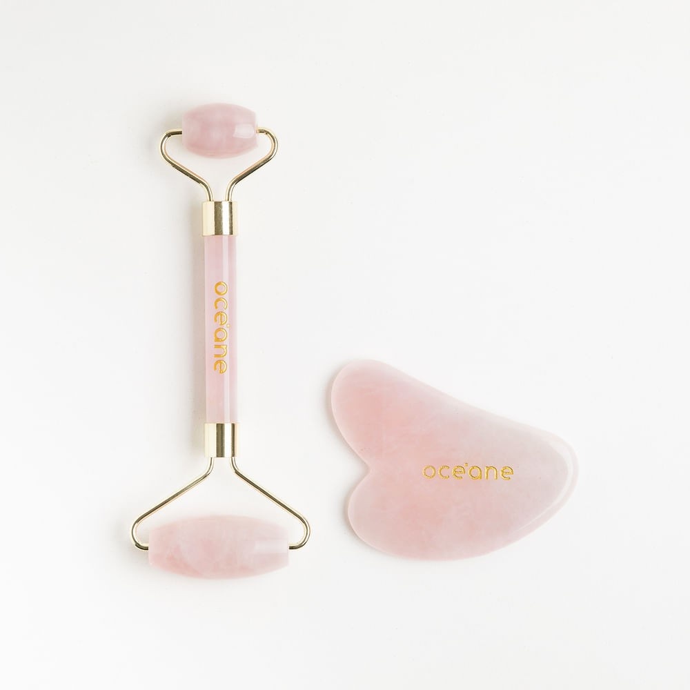 Massagem Facial com Quartzo Rosa: Rolo & Gua Sha