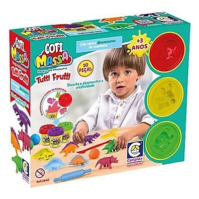 Massinha Coti Tutti Frutti: Diversão com Dinossauros!