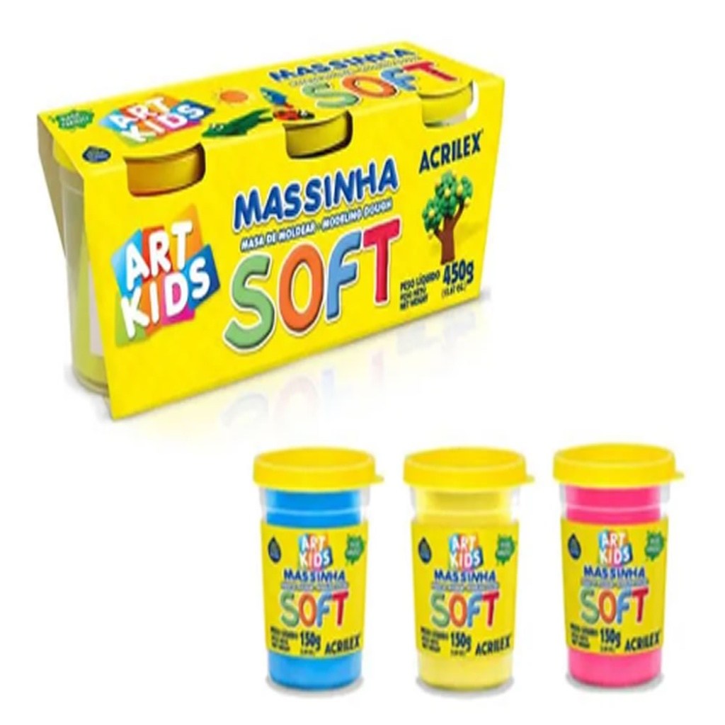 Massinha Modelar Soft Acrilex: Crie com Suavidade e Versatilidade
