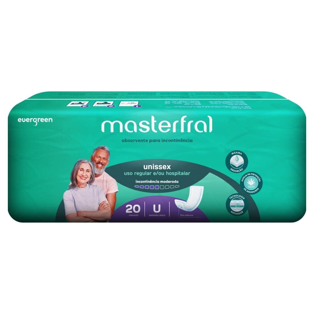 Masterfral: Absorvente para Incontinência e Pós-Operatório