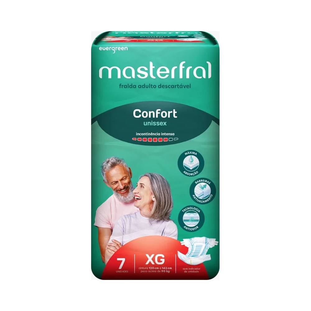 Masterfral Confort XG: Fralda Geriatrica para Máxima Proteção