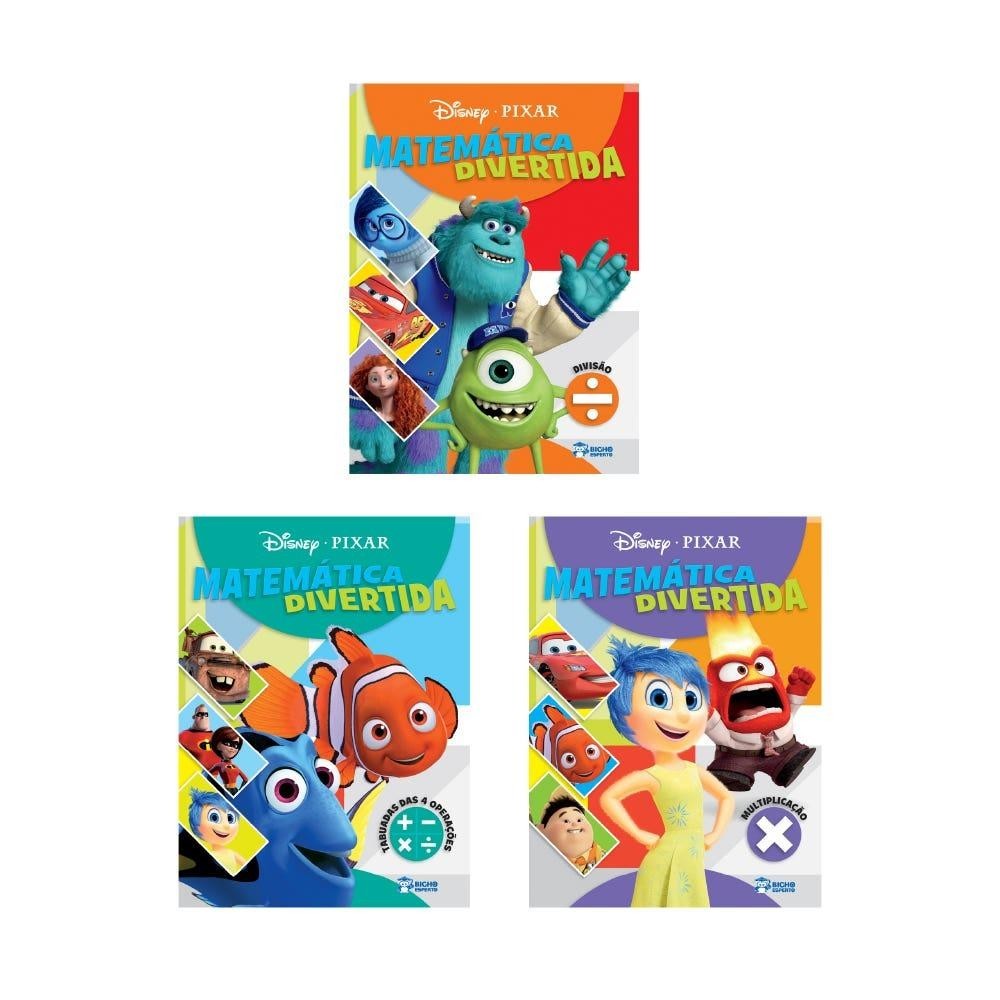 Matemática Divertida Disney: 3 Livros + Nemo!
