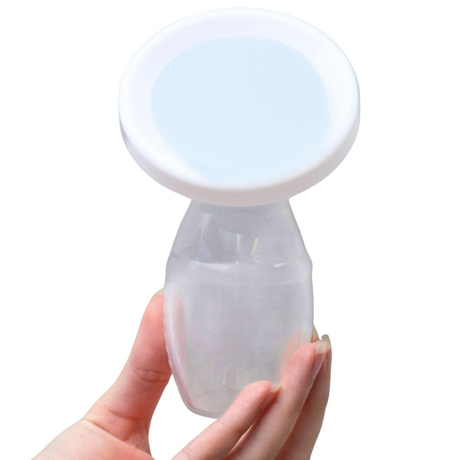 Copo Coletor de Leite Materno 120ml em Silicone Seguro com Tampa – Prático e Confortável para Mães Modernas
