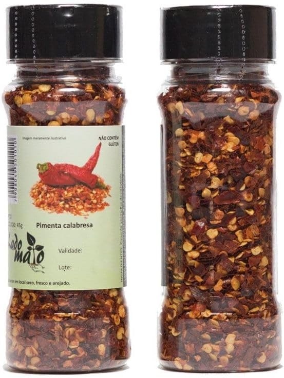 PIMENTA CALABRESA FLOCOS 45G LADO MATO - POTE