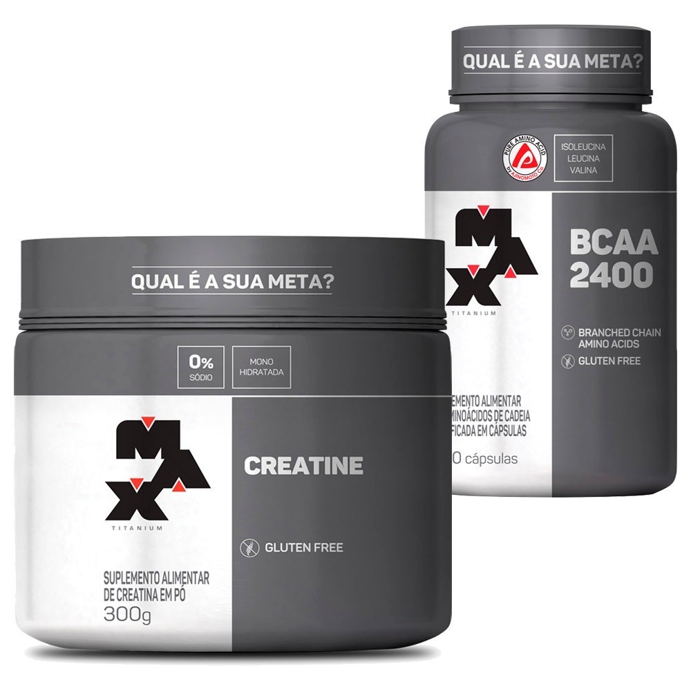 Max Titanium: Creatina + BCAA – Ganhe Força e Massa!