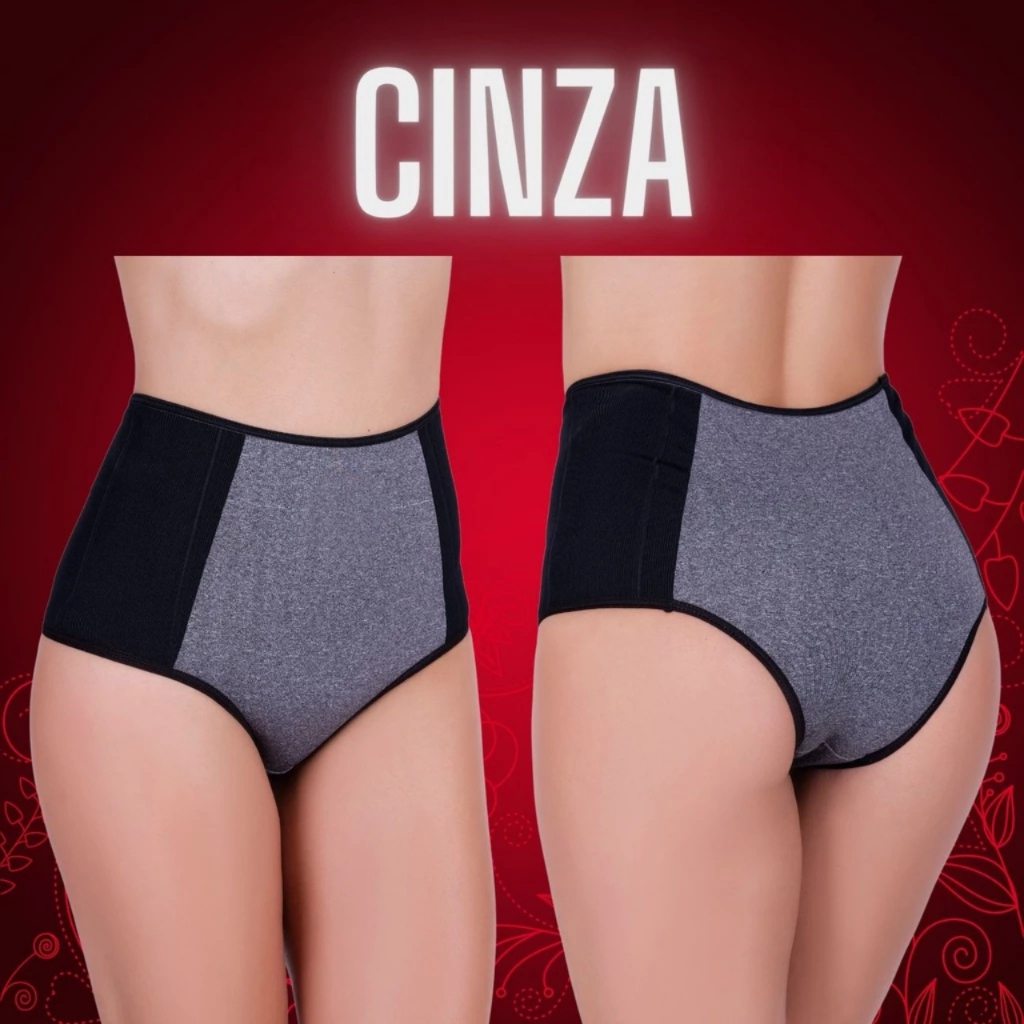 Kit Calcinha Pós-Parto Anti-Culote: Segura Barriga e Conforto Máximo