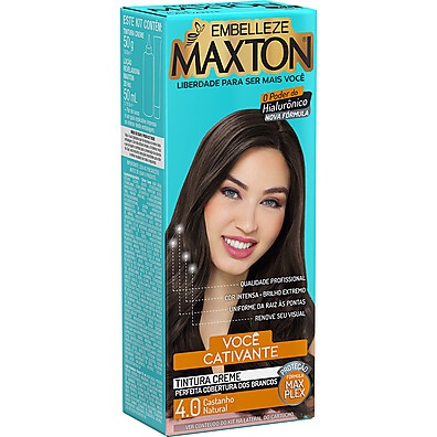 Maxton Castanho Natural 4.0: Tintura Fácil e Rápida