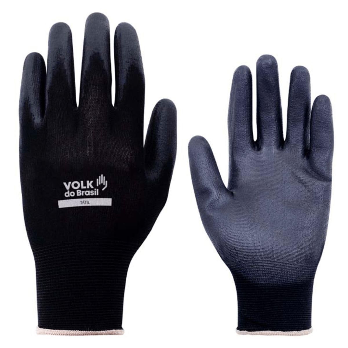 Luva de Proteção Preta Média Agileflex Tatil-VOLK-10.31.180.07-M