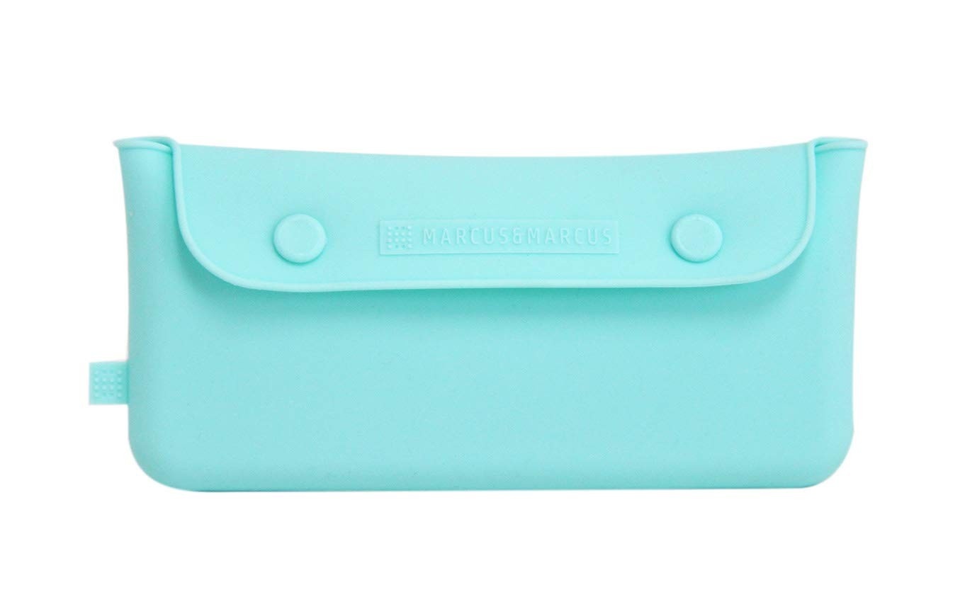 Bolsa em Silicone Portátil para Talheres - Verde Médio | Marcus & Marcus