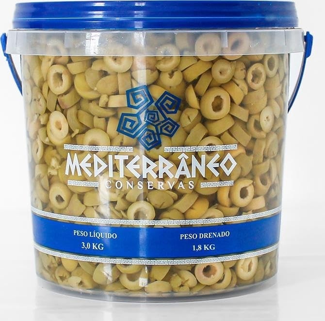 Azeitona Verde Fatiada 1,8Kg Mediterrâneo