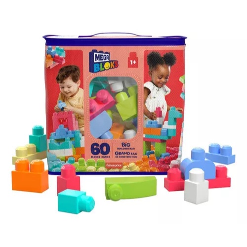 Mega Bloks 60 Pcs: A Bolsa de Construção Ideal!