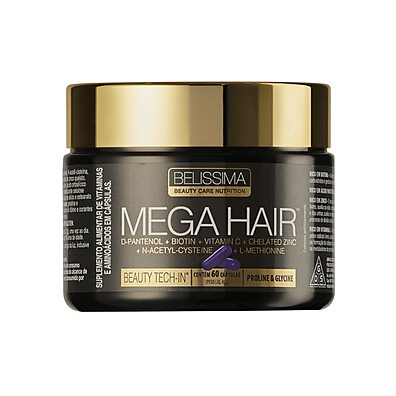 MEGA HAIR: Crescimento e Força para Seus Fios em 60 Cápsulas