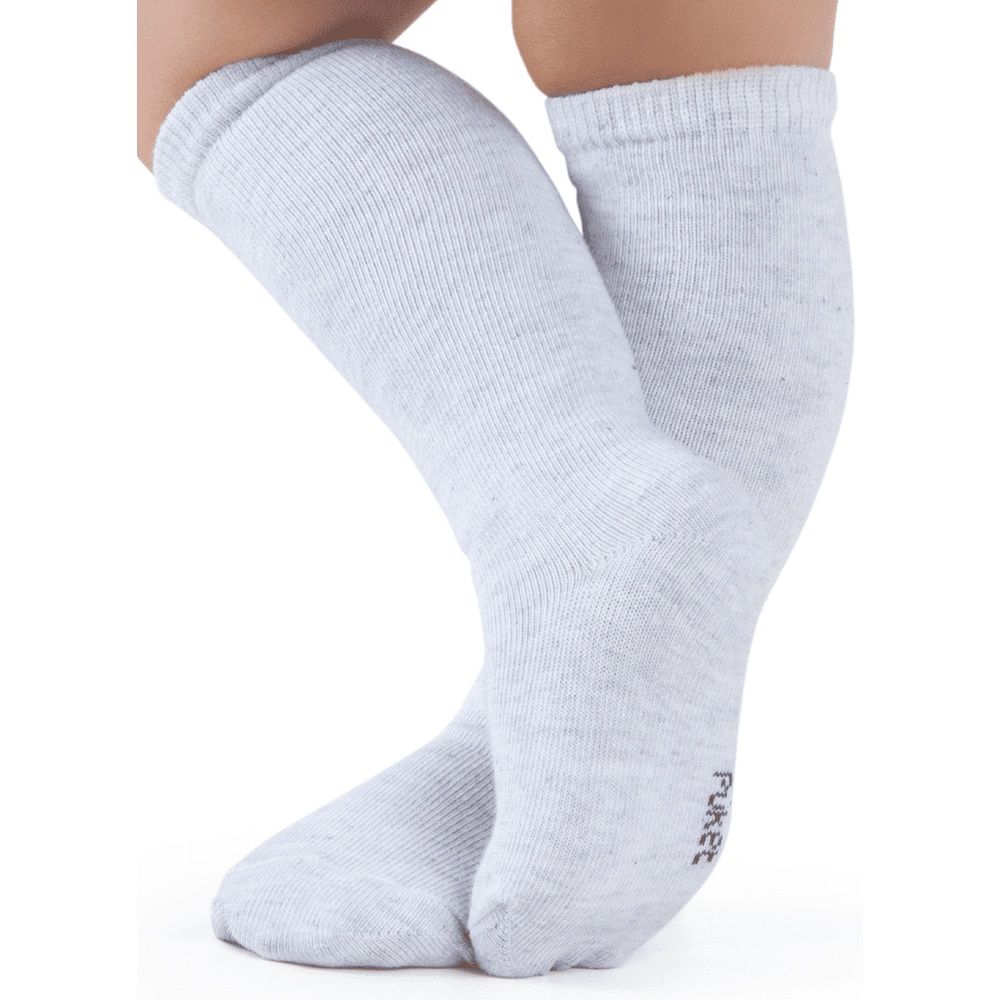 Meia 3/4 Branca Puket: Conforto para o Bebê