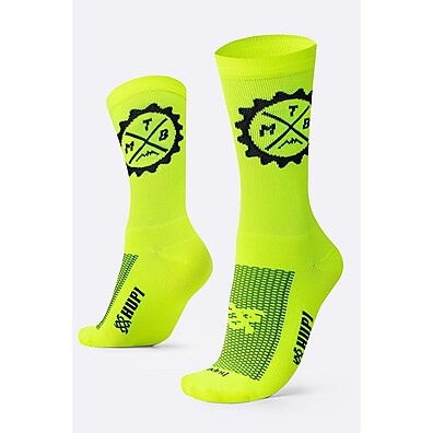 meia-ciclismo-hupi-selo-mtb-conforto-neon
