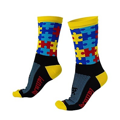 Meia HUPI Tea Autismo Colorida: Conforto e Estilo para Pés 34-38