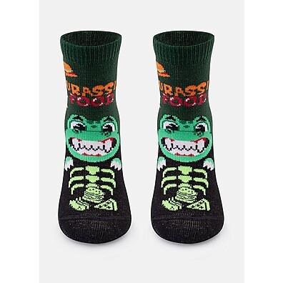 Meia Soquete Bebê Menino Dino Food – Estilo e Conforto!