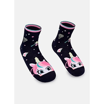 Meia Unicórnio Shine: Conforto e Magia Puket!
