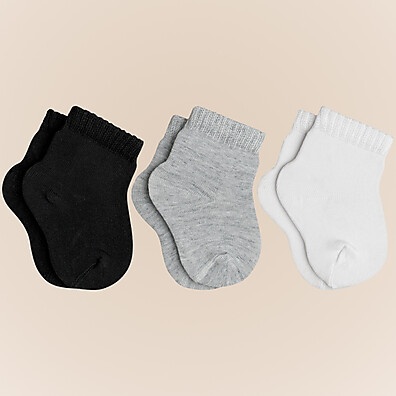 Meias Lupo Bebê: Conforto e Qualidade em 3 Pares