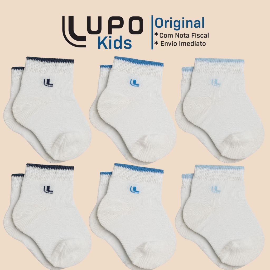 Meias Lupo Bebê: Conforto e Qualidade em Algodão!
