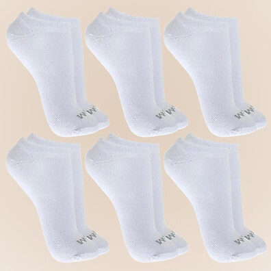 Meias Soquete Mash: Kit 6 Pares Algodão Conforto