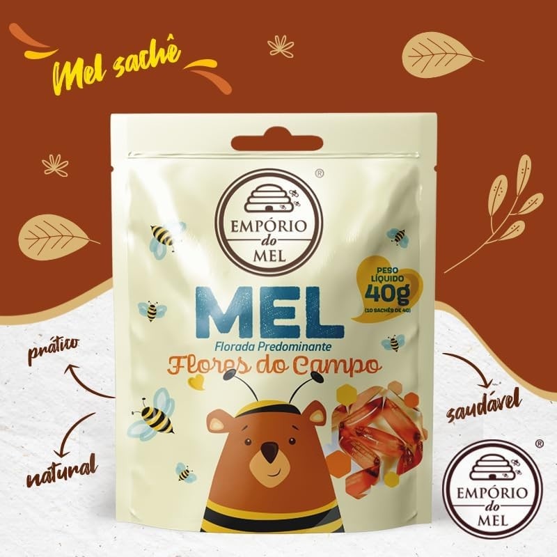 Mel Sachê Flores do Campo 40g - Empório do Mel