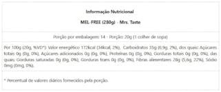 NO BEE - MEL FREE - 280G - Mrs Taste