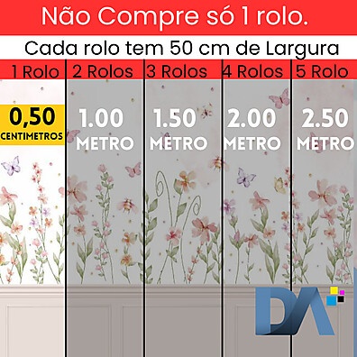 Papel de Parede Adesivo Rosas Floral para Quartos de Menina