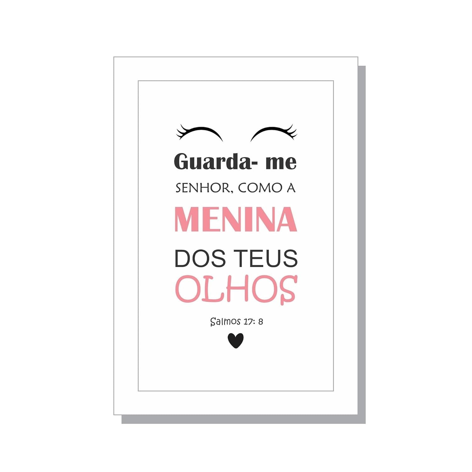 Quadro Infantil Menina dos Teus Olhos Arco Íris - Decoração Elegante para Quarto de Bebê