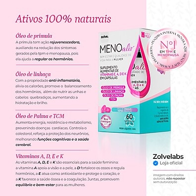 Meno Aliv: Alívio Natural para a Menopausa