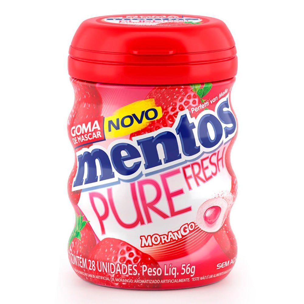 Mentos Pure Fresh Morango: Sabor e Frescor Sem Açúcar!