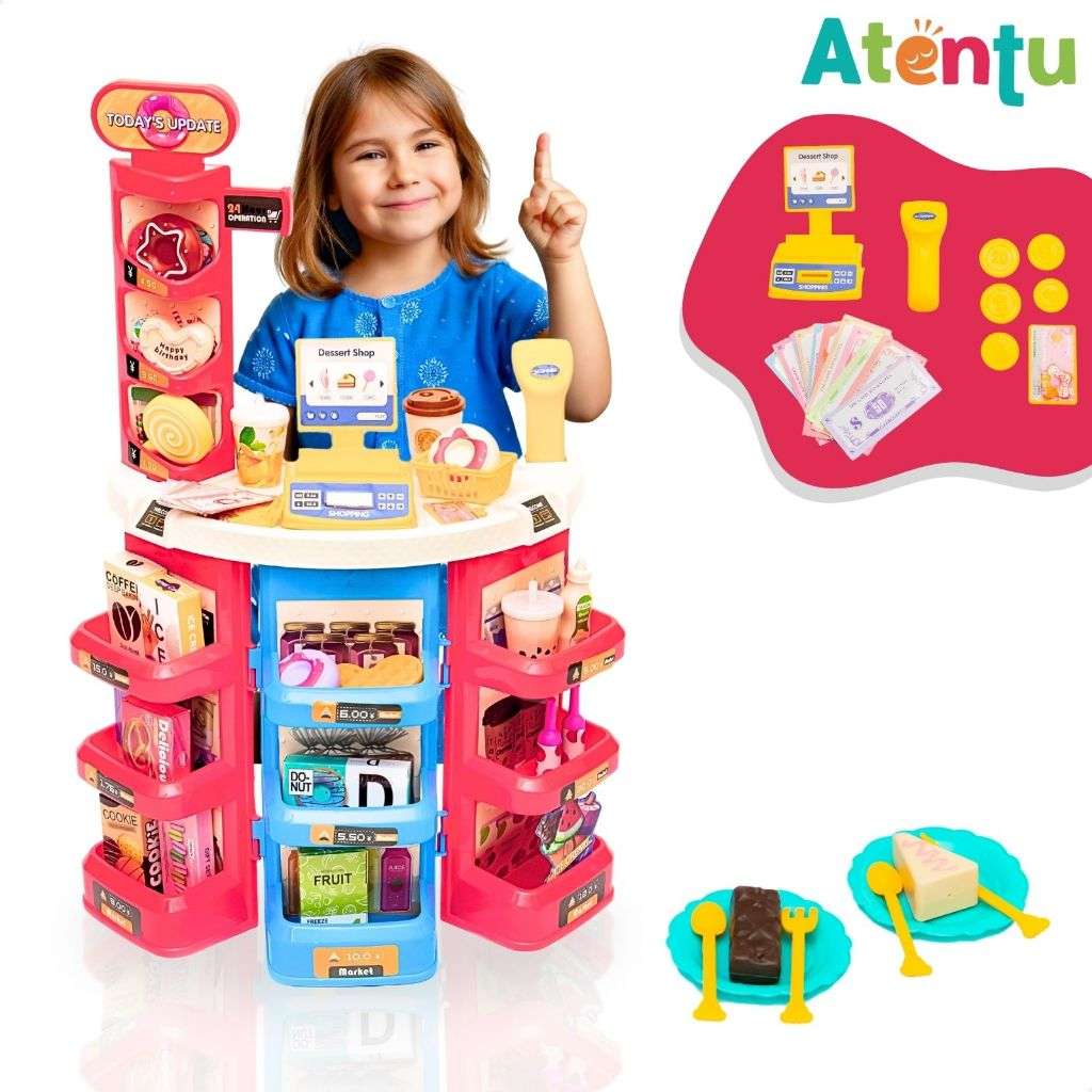 Mercadinho de Doces Infantil: 63 Peças de Diversão!