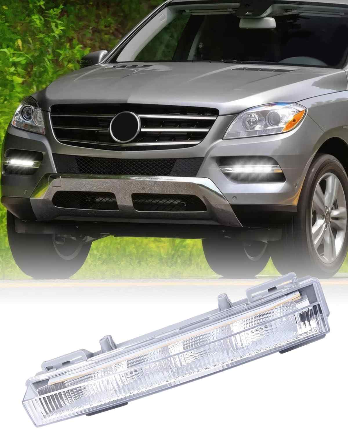 Luz de Neblina LED DRL para Mercedes Benz W166 ML/X204 GLK - Segurança e Estilo Diurno