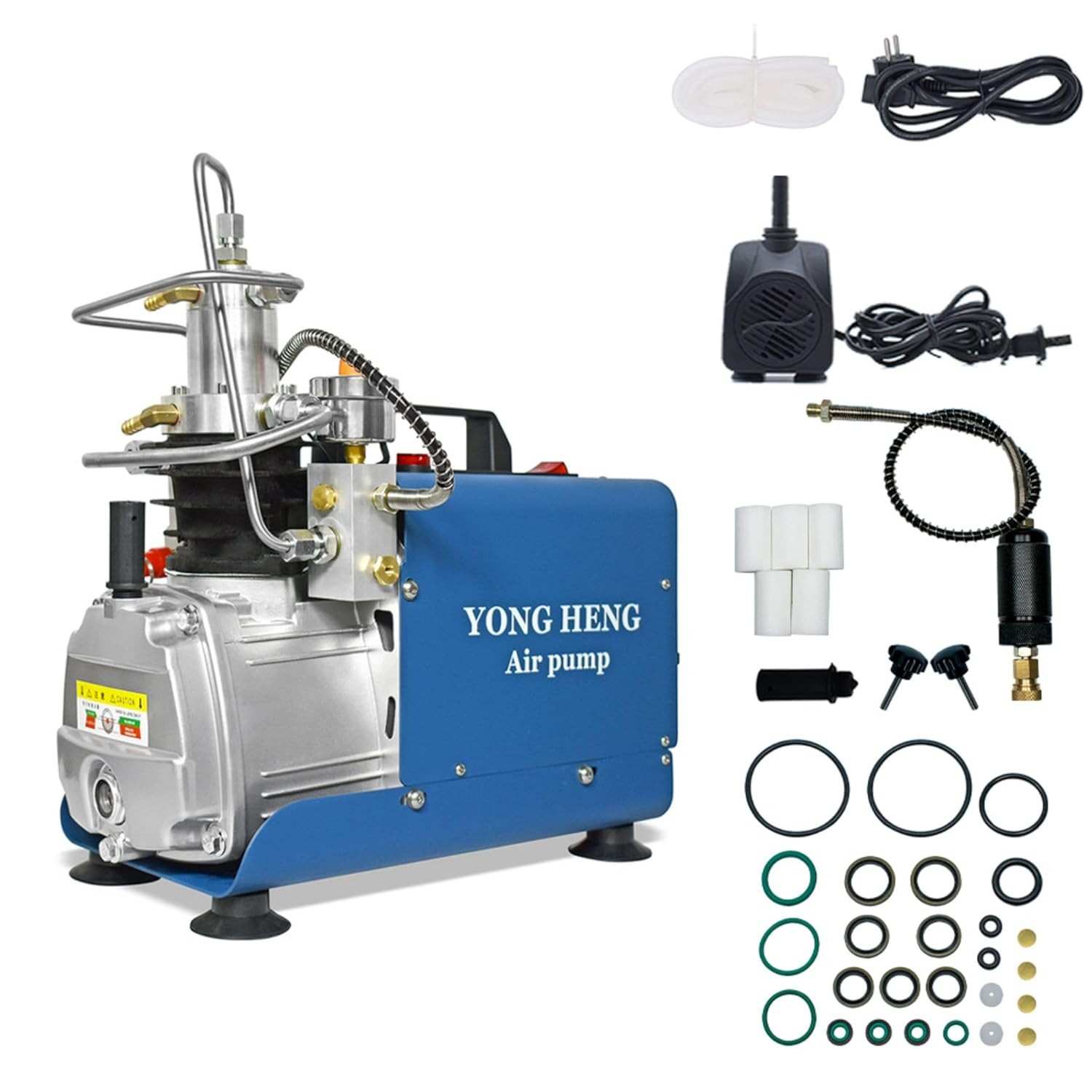 Compressor de Ar PCP YONGHENG 300Bar 30Mpa - Alta Pressão para Rifles e Mergulho (220V)