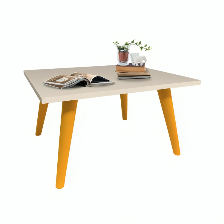 Mesa Centro Pés Palito: Estilo Retrô na Sua Sala!